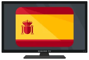 Spain flag identifying the regional IPTV guide