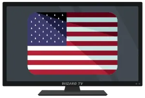 United States flag identifying the regional IPTV guide